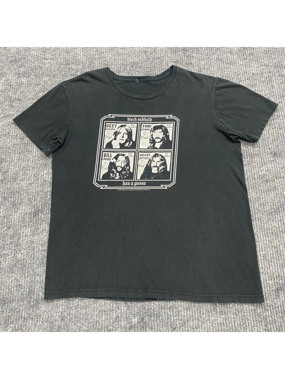 Black Sabbath Band Graphic Tee Shirt Mens M/L Black Has A Posse 2015 No Size Tag